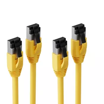 S CONN MAXIMUM CONNECTIVITY Cat. 8.1 F/FTP PIMF LSZH καλώδιο patch, κίτρινο, 1,5 m, συσκευασία 2 τεμ. SC08-41152-2