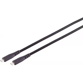 S CONN MAXIMUM CONNECTIVITY καλώδιο USB-C σε USB-C 3.2 Gen 2x2, 3,0m, μαύρο, 20Gbps, 100W PD, 4K@60Hz 13-57045