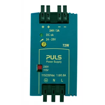 PULS MiniLine ML70.100 τροφοδοτικό ράγας DIN 24V DC 3A 72W