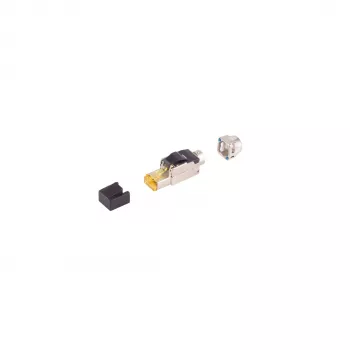 SHIVERPEAKS BS08-51011 βύσμα RJ45 STP Cat. 6A χωρίς εργαλεία, χυτό ψευδάργυρος, επιχρυσωμένες επαφές