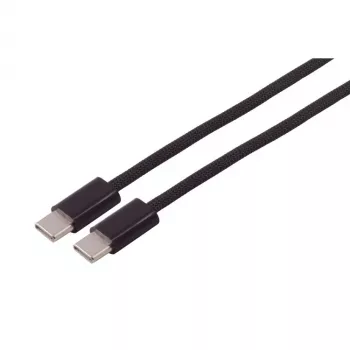 S CONN MAXIMUM CONNECTIVITY πλεκτό καλώδιο φόρτισης USB-C σε USB-C 2m μαύρο 60W PD USB 2.0 14-21035
