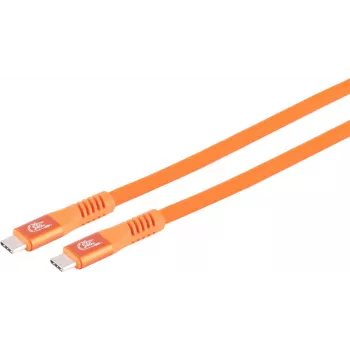 S CONN MAXIMUM CONNECTIVITY καλώδιο φόρτισης USB-C, 3.2, 240W, πορτοκαλί, 1m (14-77027)