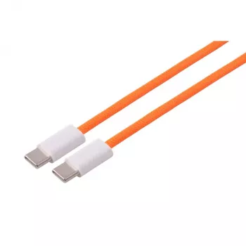 S CONN MAXIMUM CONNECTIVITY καλώδιο φόρτισης USB-C, 2.0, 240W, πορτοκαλί, ύφασμα, 1,5m (14-22157)