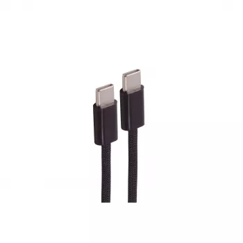 SHIVERPEAKS καλώδιο φόρτισης USB-C σε USB-C, USB 2.0, 60W, 0,5m, πλεκτό ύφασμα, μαύρο (BS14-21015)