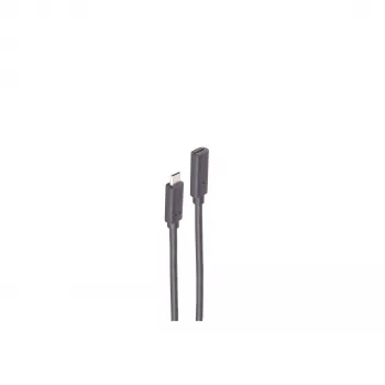 ShiverPeaks BS13-44025 καλώδιο επέκτασης USB 3.2 Gen 2 USB-C 1m μαύρο