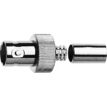 Telegärtner υποδοχή θηλυκή καλωδίου BNC crimp G16 75 Ohm, crimp/crimp, A0806, G16 (0,6/3,7 D) - 1 τεμ. J01003A1353