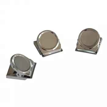 FRANKEN HMC35 μαγνητικό κλιπ, 40 x 35 mm, δύναμη συγκράτησης 500 g, ασημί