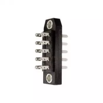 TELEGÄRTNER J00045A0904 20-Pin 2 σειρών αρσενικός σύνδεσμος λωρίδας ακίδων PCB, βήμα 2,54mm, τοποθέτηση διέλευσης, συγκόλληση, μαύρο