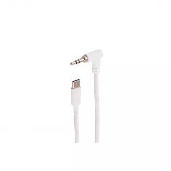 SHIVERPEAKS BS14-08226 καλώδιο ήχου 3,5 mm γωνιακό σε ίσιο, λευκό, 0,9 m