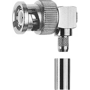 TELEGÄRTNER Γωνιακό βύσμα BNC crimp/συγκόλλησης 50 Ohm για RG-174/RG-188/RG-316 (J01000A0033)
