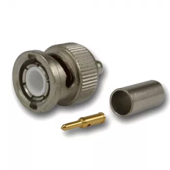 Telegärtner Βύσμα BNC crimp 50 Ohm για RG-58 C/U, Νικέλιο/Χρυσός, 4 GHz J01000L1255Z