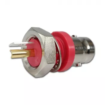 Telegärtner Υποδοχή τοποθέτησης BNC, μονωμένη 50 Ohm, κόκκινο φλαντζ μόνωσης, Z01 - 1 τεμ. (J01001C0043)