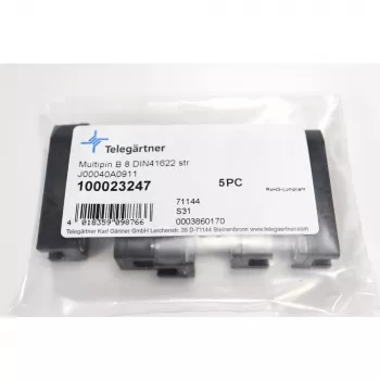 Telegärtner DIN 41622 Τύπος B 8 ασύμμετρη υποδοχή PCB 8 ακίδων, σύνδεση συγκόλλησης J00040A0911