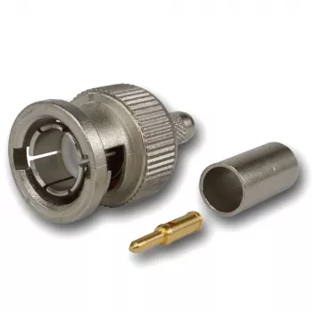 Telegärtner Βύσμα BNC σύνδεσμος crimp 75 Ohm για RG59/RG62/RG179/RG187/RG316 J01002A0030