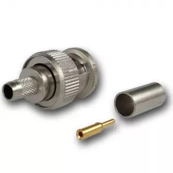 Telegärtner Βύσμα BNC crimp 50 Ohm για RG-58 C/U, G01 Professional, Νικέλιο/Χρυσός, συσκευασία 250 τεμ. J01000A1255S