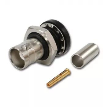 Telegärtner Υποδοχή καλωδίου BNC crimp G01 50 Ohm, Crimp/Crimp, Μονωμένο φλαντζ, A1305, Z04, G01 (RG-58 C/U) - 5 τεμ.