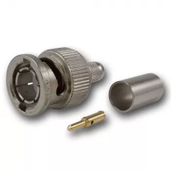 Telegärtner BNC βύσμα crimp G02 75 Ohm για RG-59B/U, UG-1789/U, αρσενικό, συσκευασία 5 τεμ. J01002A1288Y