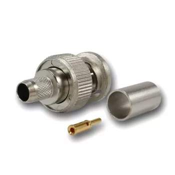 Telegärtner BNC βύσμα crimp G02 75 Ohm για RG-59B/U, UG-1789/U, αρσενικό, συσκευασία 5 τεμ. J01002A1288Y