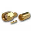 Telegärtner Βύσμα αρσενικό καλωδίου SMA crimp/συγκόλληση G01, RG-58C/U, χρυσό, 1 τεμ. (J01150A0041Z)