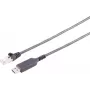 S CONN MAXIMUM CONNECTIVITY Καλώδιο προσαρμογέα USB-A σε RJ45 Gigabit Ethernet, 5m, μαύρο (13-52055)