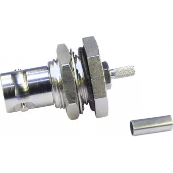 Telegärtner Υποδοχή θηλυκό εντοιχισμού BNC βύσμα crimp 75 Ohm για RG-179 B/U, G04