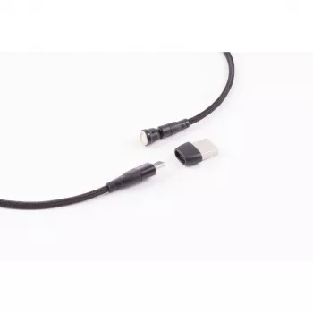 ShiverPeaks BS14-19020 Μαγνητικό καλώδιο φόρτισης USB 6 σε 1 540°, 60W, 1m, μαύρο
