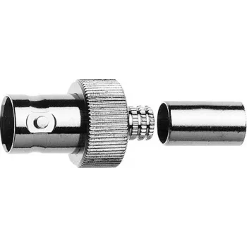 Telegärtner Υποδοχή θηλυκό BNC βύσμα crimp 75 Ohm, crimp/crimp, για ομάδα καλωδίων G41 (0,6/2,8-4,7 mm), 5 τεμ. J01003A0048