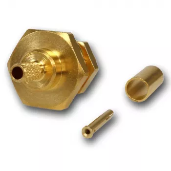 Telegärtner υποδοχή SMA crimp υποδοχή εντοιχισμού για RG-316/U, επιχρυσωμένη, 50 Ohm, DC-6 GHz J01151A0001Z
