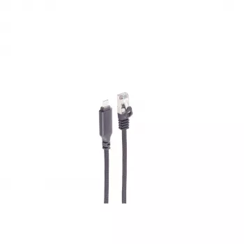 SHIVERPEAKS καλώδιο αντάπτορα USB-C σε RJ45 Gigabit Ethernet, αλουμίνιο, μαύρο, 1m (BS14-51025)