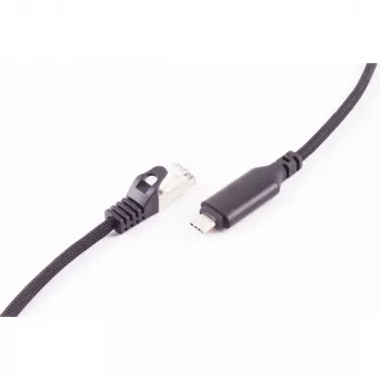 SHIVERPEAKS καλώδιο αντάπτορα USB-C σε RJ45 Gigabit Ethernet, αλουμίνιο, μαύρο, 1m (BS14-51025)