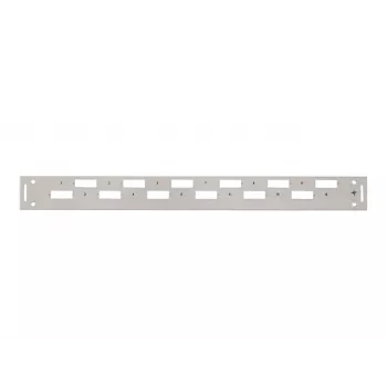TELEGÄRTNER H02025A0356 1U 19 ιντσών καπάκι πρόσοψης rack, γκρι RAL 7035