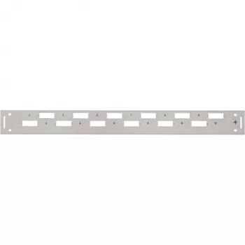 TELEGÄRTNER H02025A0356 1U 19 ιντσών καπάκι πρόσοψης rack, γκρι RAL 7035