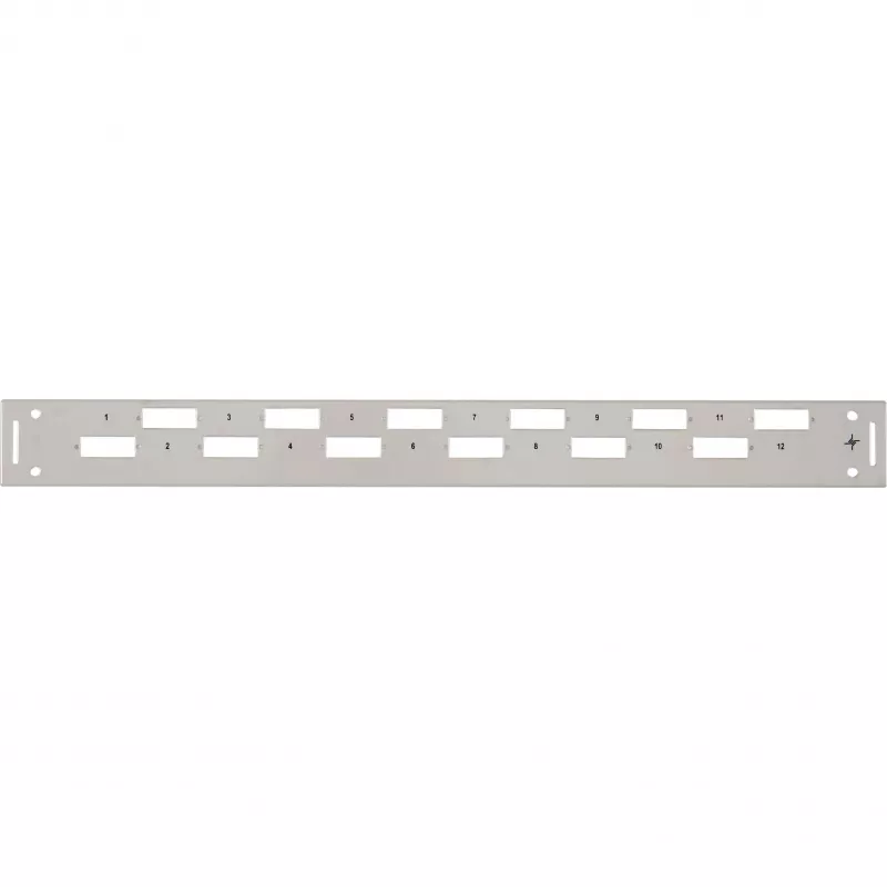 TELEGÄRTNER H02025A0356 1U 19 ιντσών καπάκι πρόσοψης rack, γκρι RAL 7035
