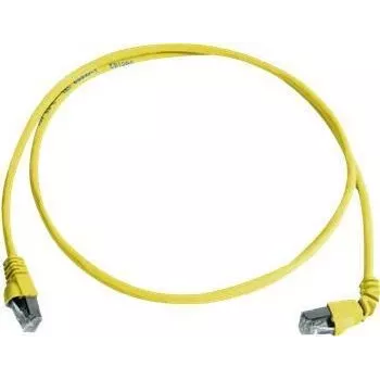 Telegärtner 100008019 CAT 6a S/FTP Patch καλώδιο, RJ45, 1 m, κίτρινο, LSZH, επιβραδυντικό φλόγας