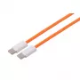 S CONN MAXIMUM CONNECTIVITY καλώδιο USB-C σε USB-C 2.0 240W πορτοκαλί ύφασμα 2,5m 14-22257