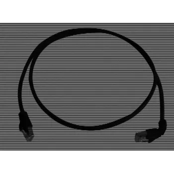 Telegärtner 100008676 καλώδιο RJ45 Patch, CAT 6a S/FTP, 5,0 m, μαύρο, LSZH, επιβραδυντικό φλόγας, με προστασία κάμψης
