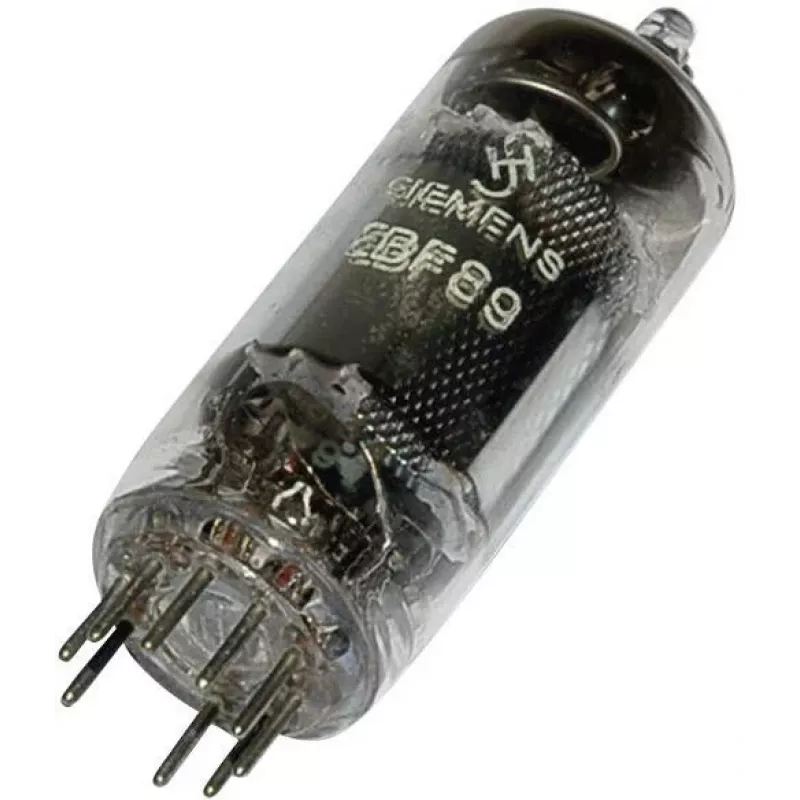 SIEMENS EBF 89 = 6 DC 8 Duodiode-Variable-mu-Pentode λυχνία κενού, βάση Noval, 9 ακίδες
