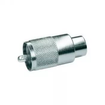 Telegärtner βύσμα καλωδίου UHF PL259 για RG-213/U, μόνωση PTFE, επινικελωμένος ορείχαλκος, συσκευασία 5 τεμ. J01040B0602