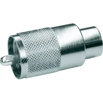 Telegärtner βύσμα καλωδίου UHF PL259 για RG-213/U, μόνωση PTFE, επινικελωμένος ορείχαλκος, συσκευασία 5 τεμ. J01040B0602