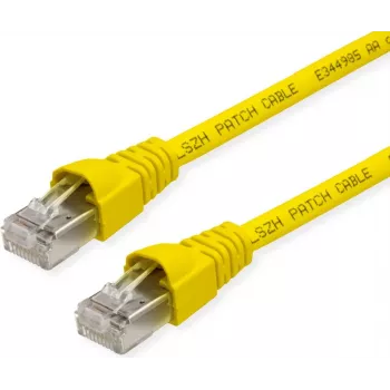 TELEGÄRTNER TEGA Cat.6A S/FTP καλώδιο patch, RJ45, LSZH, κίτρινο, 2,5 m L00002A0213