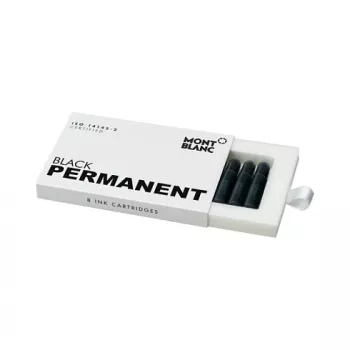 Montblanc Permanent Black Μελανοφόρες για στυλό διαρκείας, συσκευασία 8 τεμ. (107757)