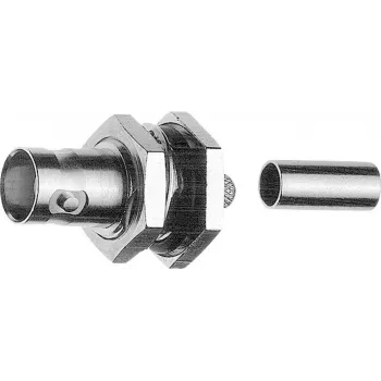 TELEGÄRTNER BNC υποδοχή θηλυκή τοποθέτησης, crimp, 75 Ohm, RG-62 A/U, συσκευασία 5 τεμ. (J01003A1260)