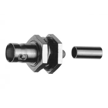 TELEGÄRTNER BNC υποδοχή θηλυκή τοποθέτησης, crimp, 75 Ohm, RG-62 A/U, συσκευασία 5 τεμ. (J01003A1260)