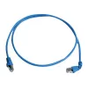 Telegärtner 100008016 καλώδιο συνδέσεων CAT 6a S/FTP RJ45, 0,5 m, μπλε, επιβραδυντικό φλόγας, με προστασία από τσακίσματα