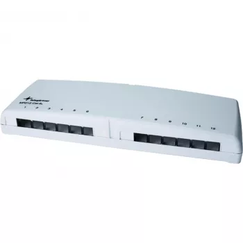 Telegärtner Mini Distributor MPD12 AMJ/UMJ TH35/AP - κουτί διανομής επιτοίχιο - λευκό - 12 ports (H202000A0106)