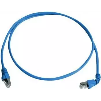 Telegärtner S/FTP Cat 6A καλώδιο patch, PiMF, 3,0 m, μπλε, ένα γωνιακό RJ45, LSZH L00002A0177
