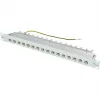 TELEGÄRTNER MPP16-HS 16-Port αρθρωτό patch panel, 1U, ανοιχτό γκρι RAL 7035 J02022A0050