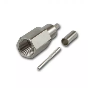 Telegärtner FME βύσμα αρσενικό καλωδίου crimp G07 crimp/crimp, Low Cost, 15 dB / 2 GHz, B2725, G07 (RG-316/U) - 5 τεμ. J01700A0010