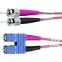 Telegärtner ST σε SC Duplex Multimode OM4 οπτική ίνα καλώδιο patch, 50/125µm, 3m, aqua L00892A0072