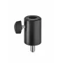 König & Meyer 66370-000-55 μίνι αντάπτορας τηλεόρασης με σπείρωμα M10 αρσενικό, Μαύρο